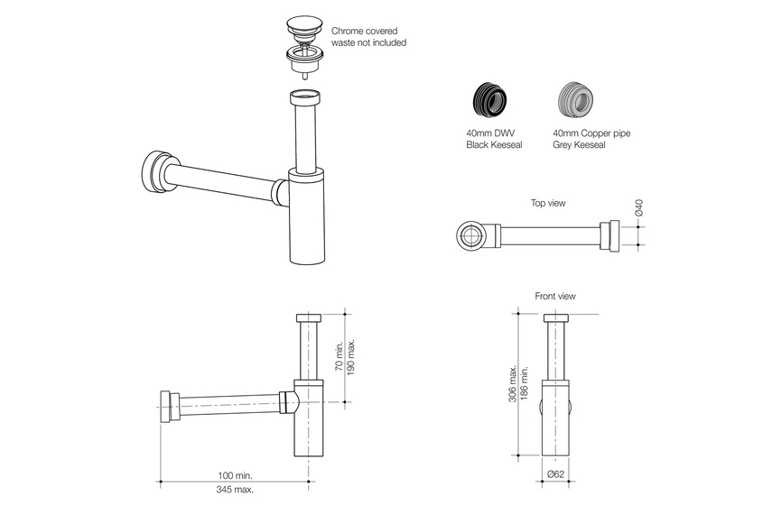 A stylish solution for wall-hung basins