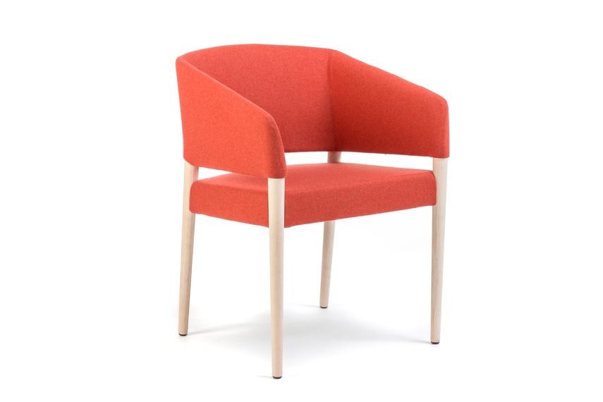 Marcela chair in red.