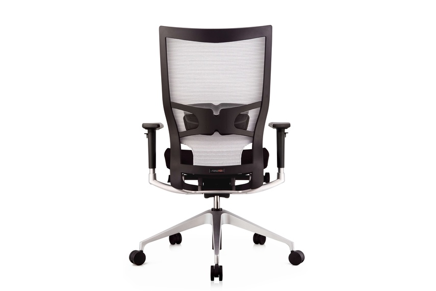 Neuvo back frame's calculated curve design provides body-hugging support