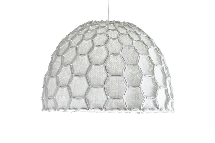 The Nectar lampshade in light grey.