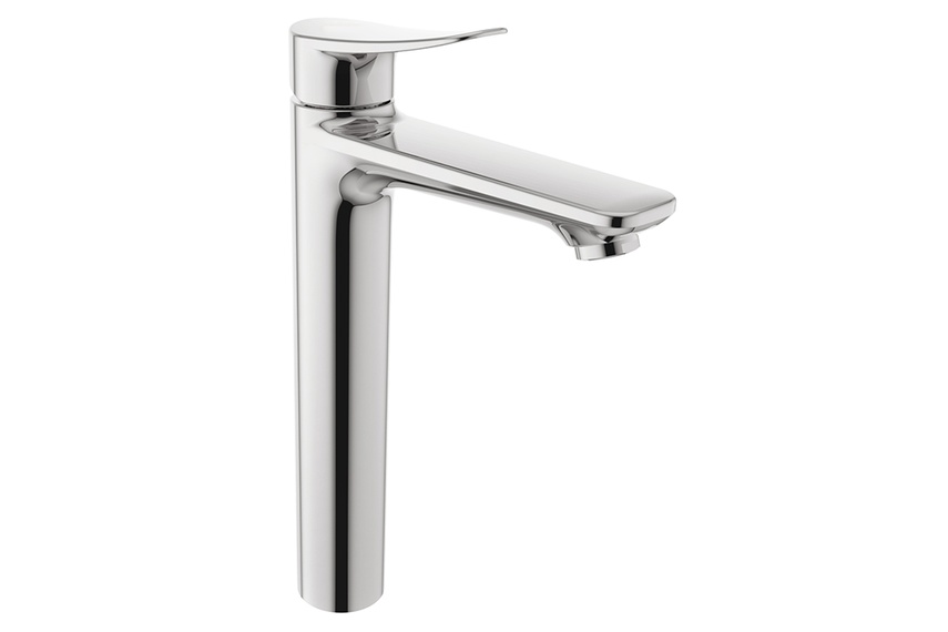 Milano extended-height basin mixer.