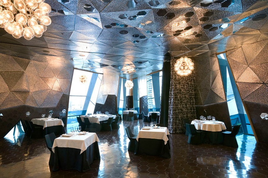 The Forum mosaic floor tile was designed by Jacques Herzog and Pierre de Meuron for the Forum building in Barcelona.