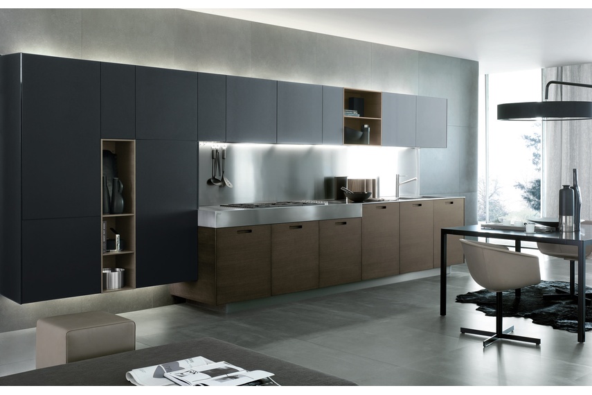 Kyton is a kitchen expressing an evolved and informal living solution.