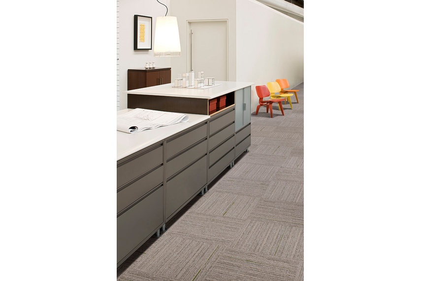 Alliteration carpet tile – Parchment Asparagus