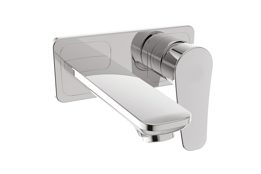 Milano wall-mounted basin mixer.