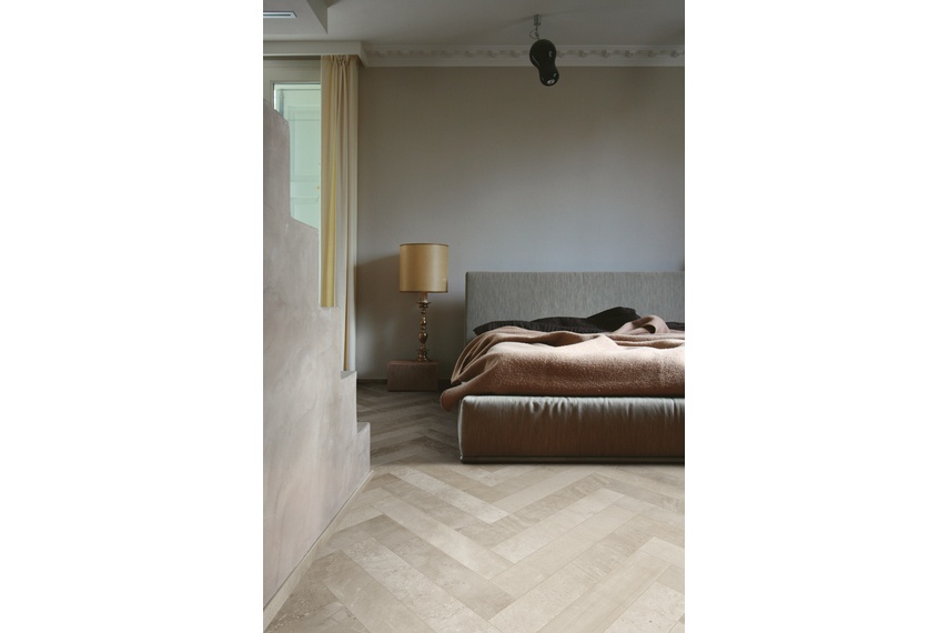 Burlington tiling in sand.