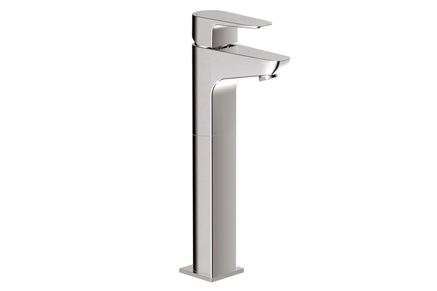 Elliptic extended height basin mixer.