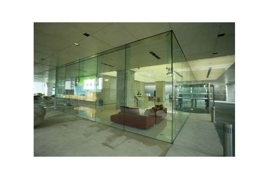 Shop front vision systems - Lumley Centre podium, Auckland
