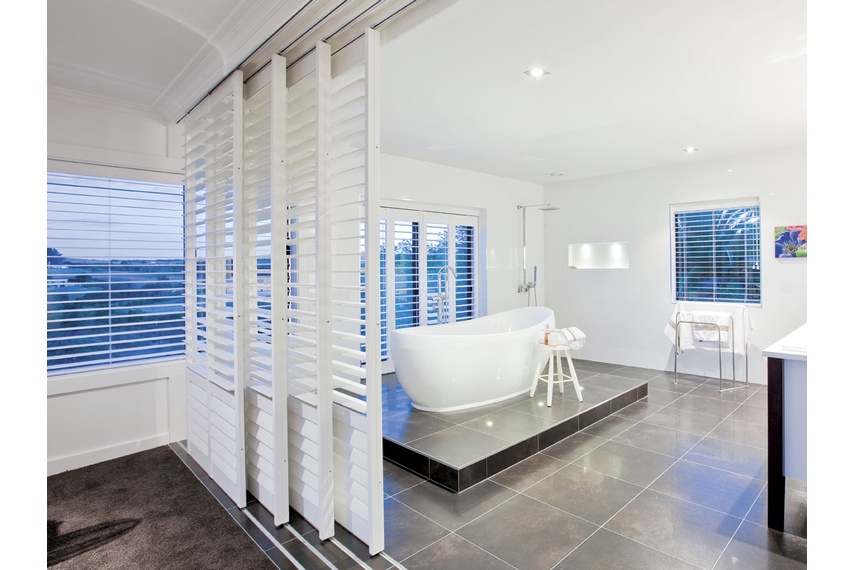 Interior Santa Fe Shutters - Bathroom