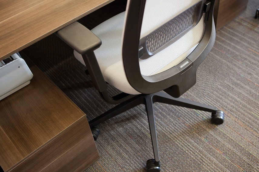 Our exclusive mesh is woven with chenille yarn offering soft, supportive comfort.