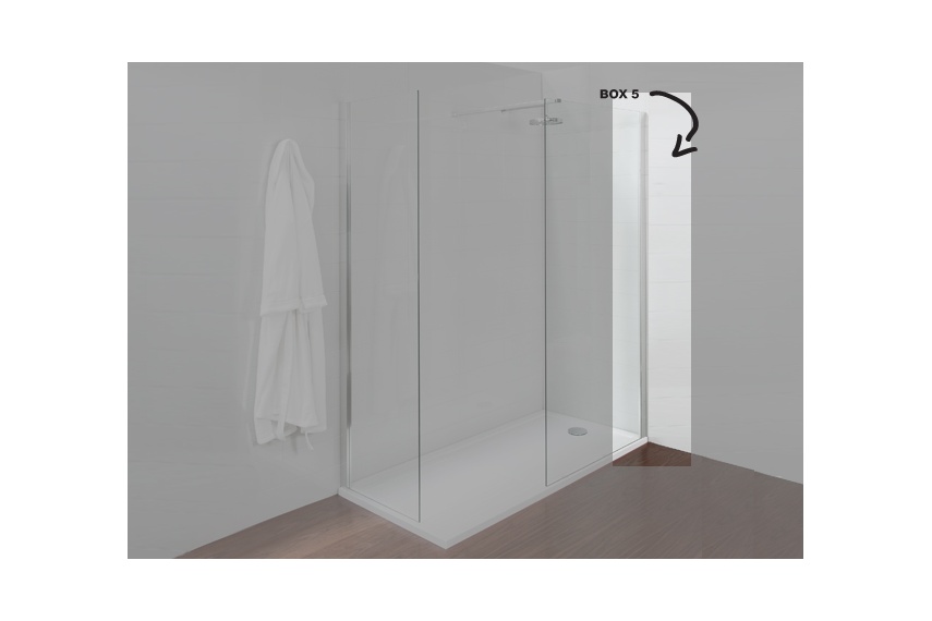 Walk-in wall profile set