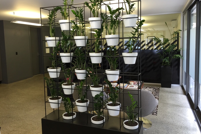 The Mobile Stacked Plant Wall comes in customised sizes to suit your space.