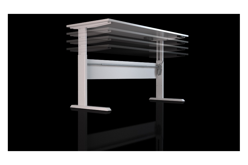 The surge desk is height-adjutable