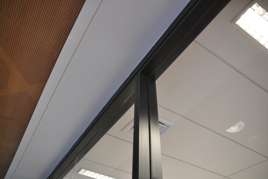 Potter Interior Systems' internal aluminium partitions systems were used in the Manukau Tertiary Centre project