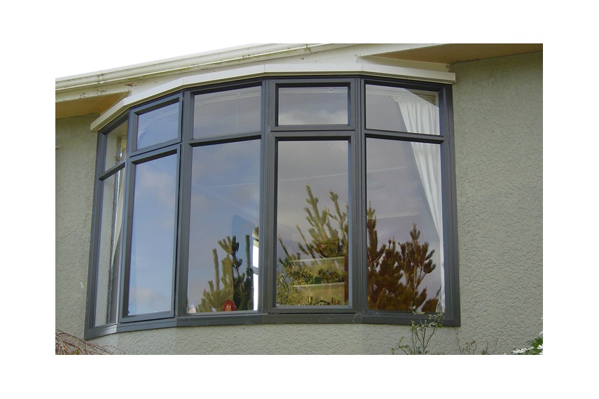 Bay windows provide a classic look
