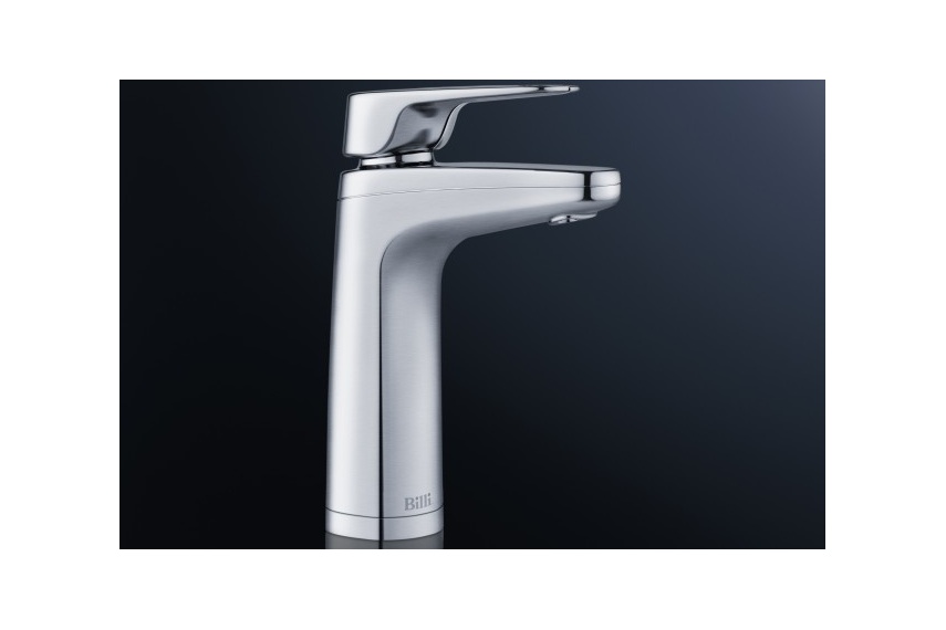 Billi XL levered dispenser shown in brushed