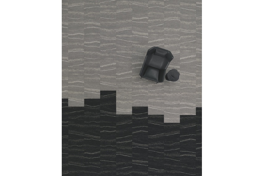 Form carpet tile - Highlights organic natural gold veining, available in 9 colours.