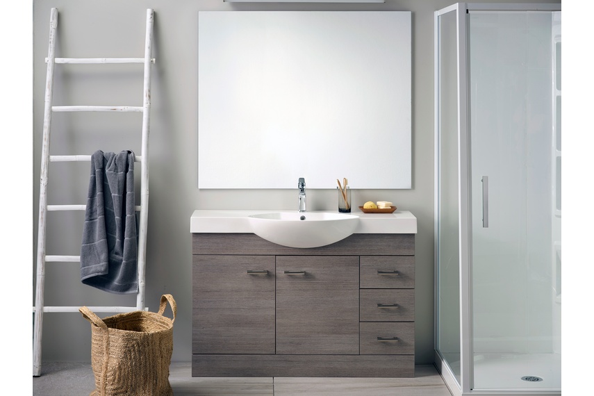Raglan classic floor-standing vanity in Basalt.