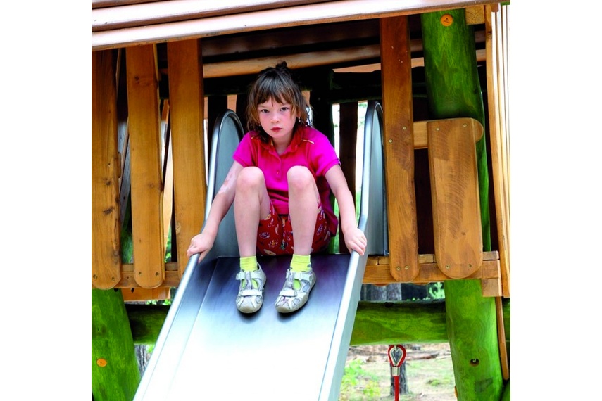 Wobbly wood slide