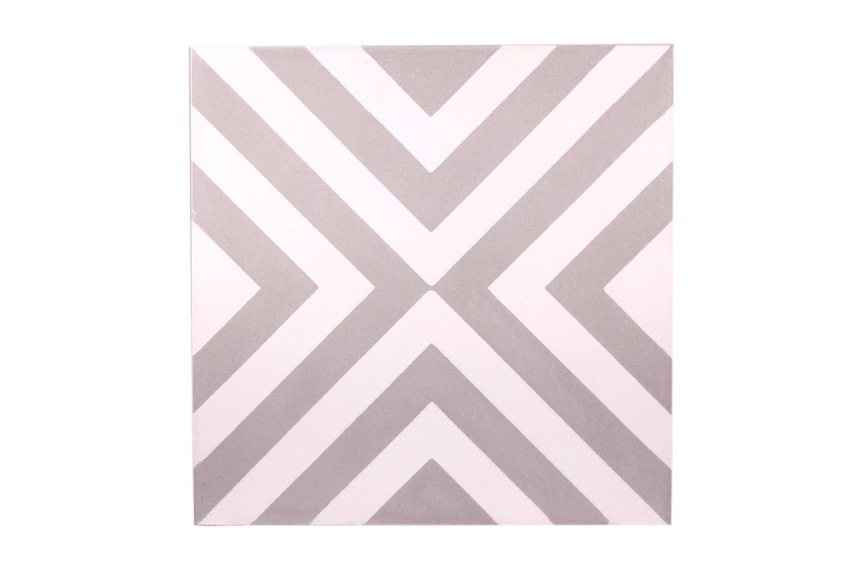 The Slim Crosseye encaustic tile by Gallery 4 is ideal for installing in new builds or for redesigning an existing space.
