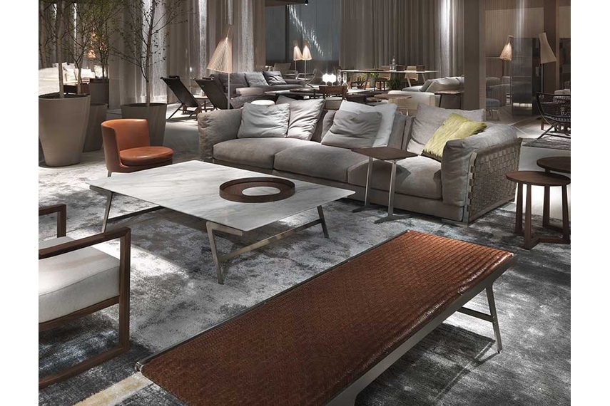 The removable covers are available in a large range of imported fabrics or leathers.