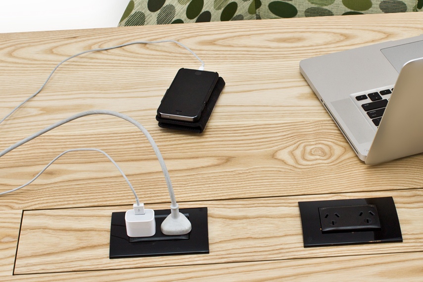 Flip Power brings power to the centre of any table
