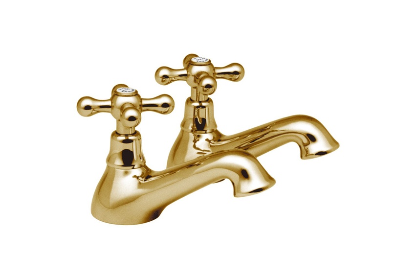 Victoriana gold basin taps.