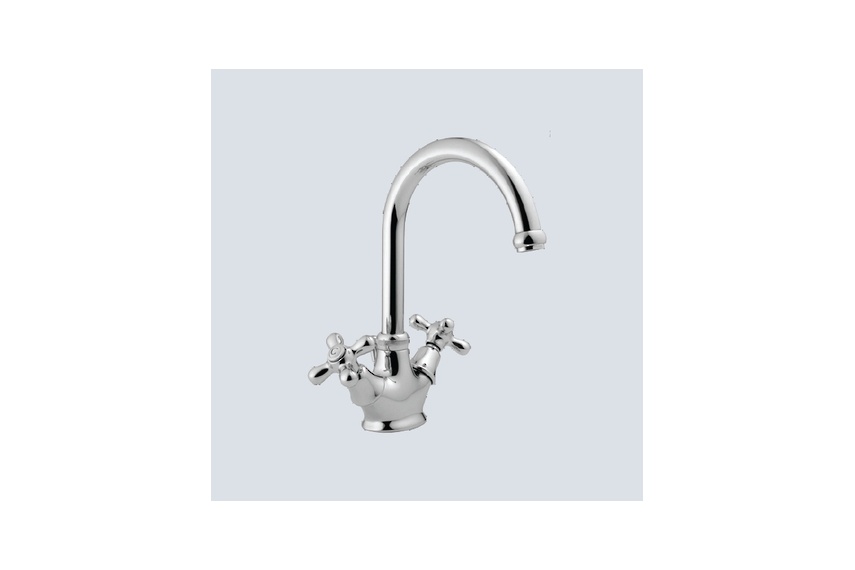Viareggio basin mixer with swivel spout