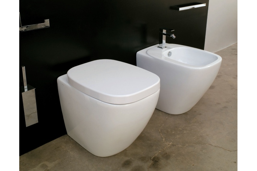 Dial white BTW pan and BTW bidet