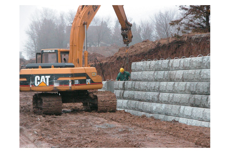 Modular retaining wall system by Stone Strong Systems Selector
