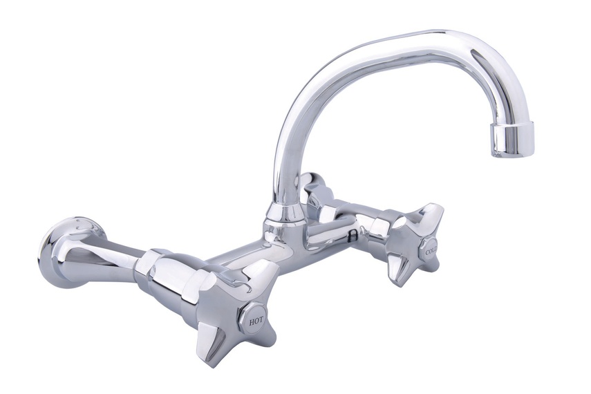 Marketti project exposed sink faucet.