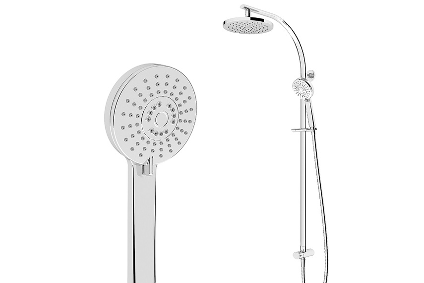 Ovale column shower.