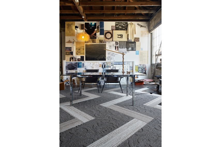 Narratives carpet tile collection.