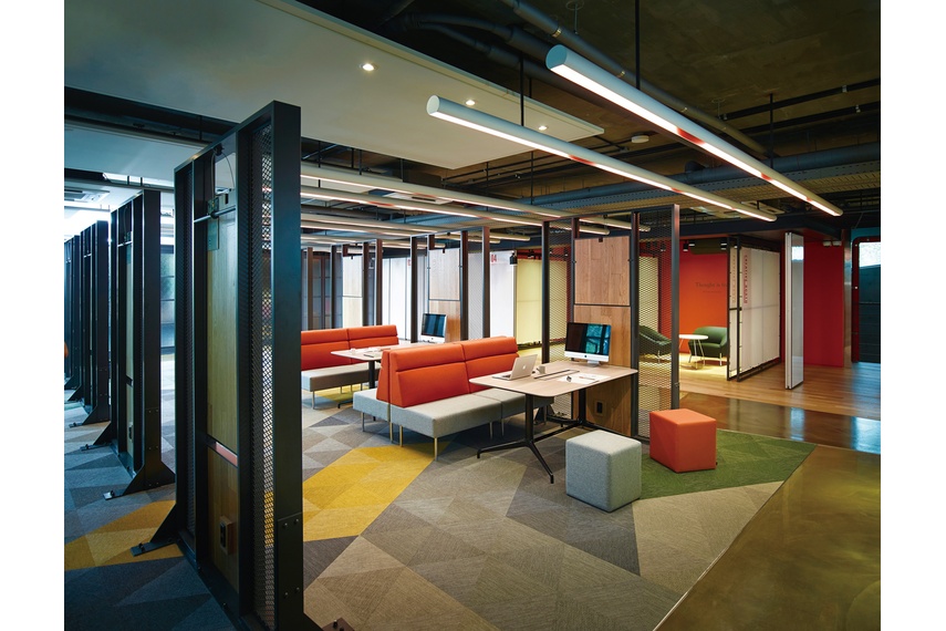 BeConn tables & Square soft seating.