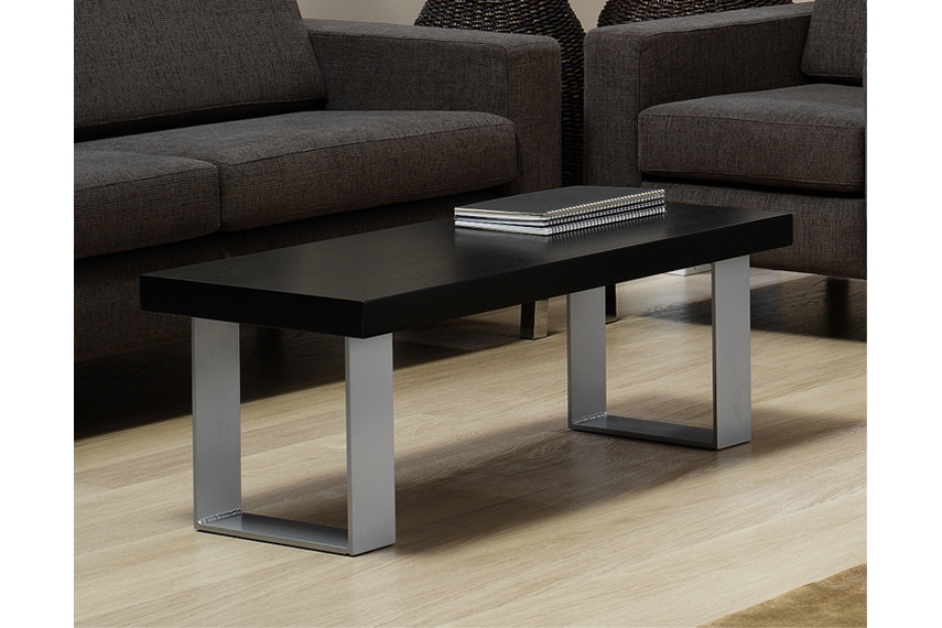 Ebony coffee table – metal