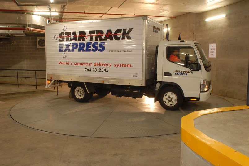 Truck turntables by Car Parking Solutions Selector