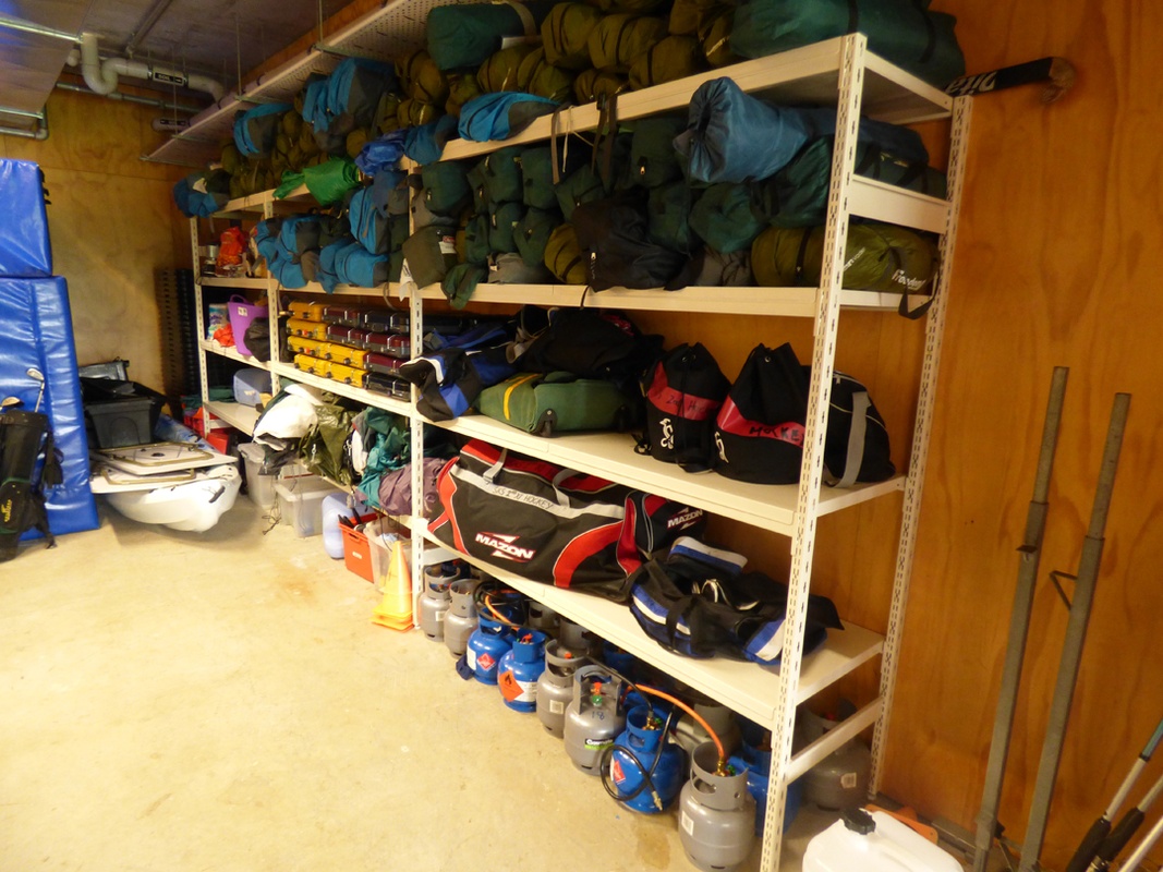 Gymnasium and sports equipment storage by Hydestor Shelving Selector