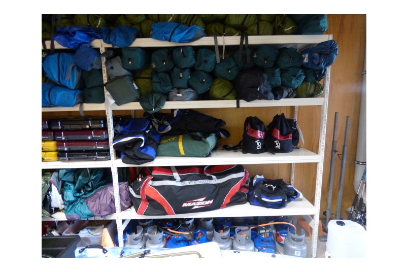 Gymnasium and sports equipment storage by Hydestor Shelving Selector